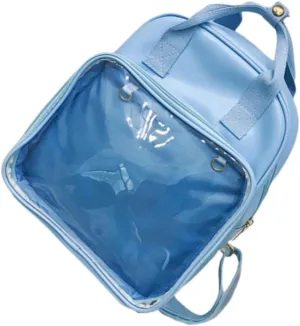 NOLITOY Cute Mini Backpacks Girl Bookbag Pvc School Handbag for Pupil Multi-use Bag