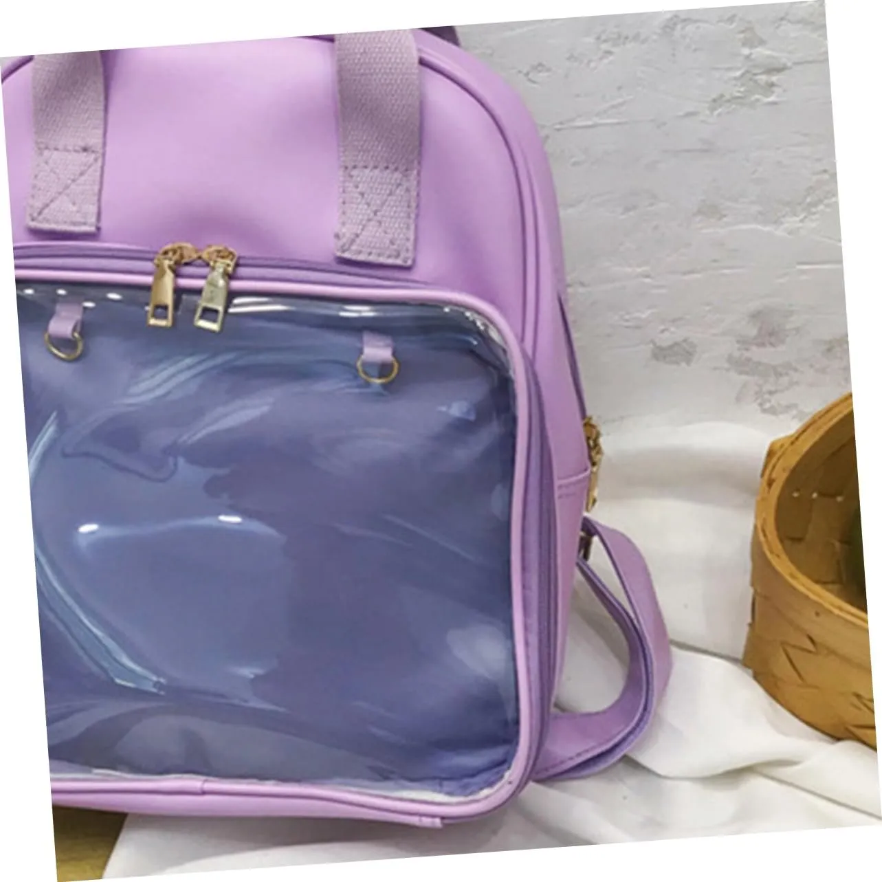 NOLITOY Pvc Candy Backpacks School Shoulder Bag for Girls Boys Adults Smooth Zipper and Spacious Design