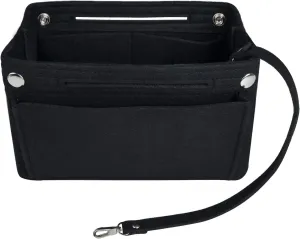NOTAG Purse Organizer Insert Felt Handbag Organizer Bag in Bag,2 Size (Small, Black-Upgrade)