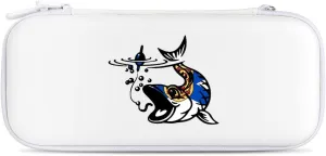 Nova Scotia Flag Fish Fishing Compatible with Switch Carrying Case Hard Travel Game Bag Pouch with 15 Games Accessories