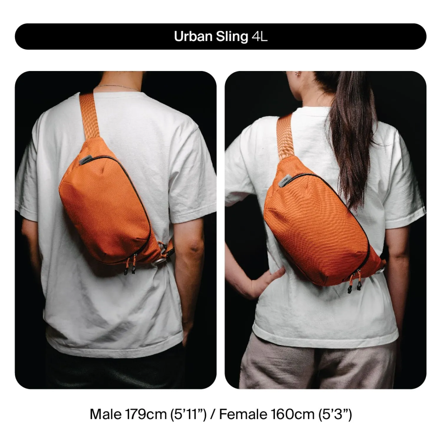 Orbitkey Urban Sling Bag 4L (Terracotta)