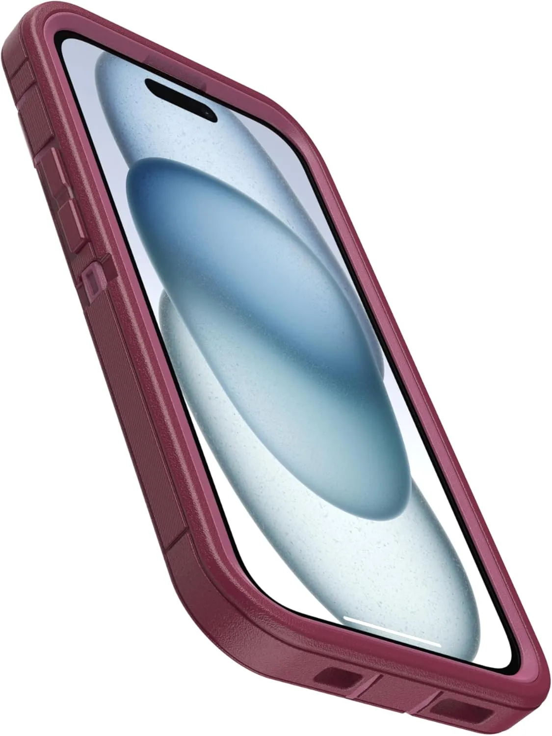 OtterBox iPhone 15, iPhone 14, & iPhone 13 (Only) Defender Series Case - Foxberry (Pink) - Screenless - Rugged & Durable - with Port Protection - Holster Clip Includes - Microbial Defense Protection
