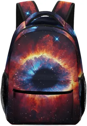 Outer-Spaces Nebula Galaxy Laptop Backpack Durable Travel Daypack Casual Shoulder Bag for Sport Hiking