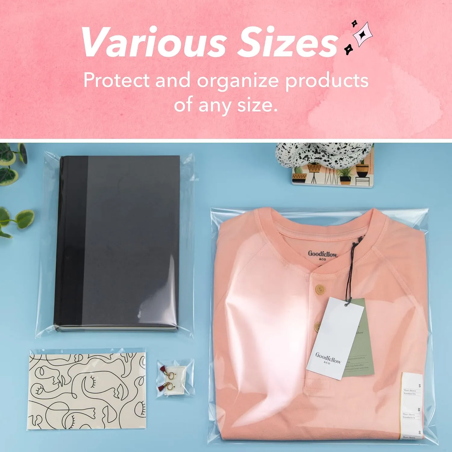 Pack It Chic - 9” X 12” (1000 Pack) Clear Resealable Polypropylene Bags - Fits A4, Letter Sized Documents, Marketing Materials - Self Seal