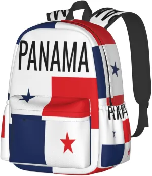 Panama flag Laptop Backpack Work Travel Backpacks Business Rucksack Casual Outdoor Daypack with Adjustable Strap Bags for Sports Office Gym Hiking