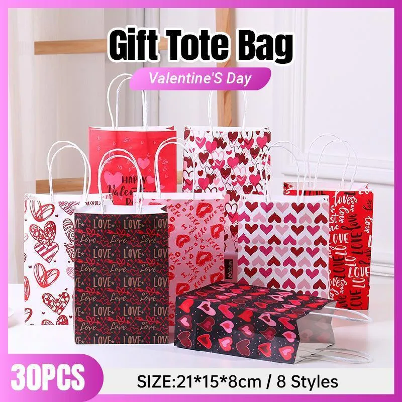 Paper Gift Bags 8 Styles 30PCS