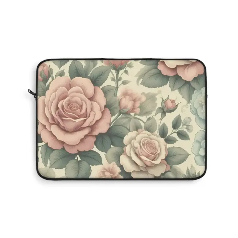 Pastel Roses Laptop Sleeve for Trendy Fashion