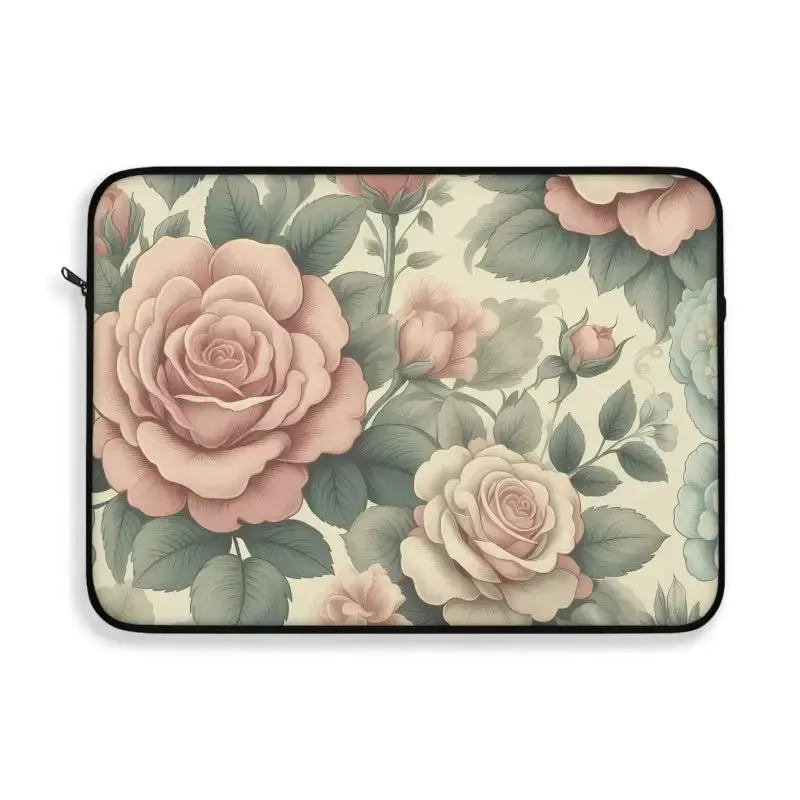 Pastel Roses Laptop Sleeve for Trendy Fashion