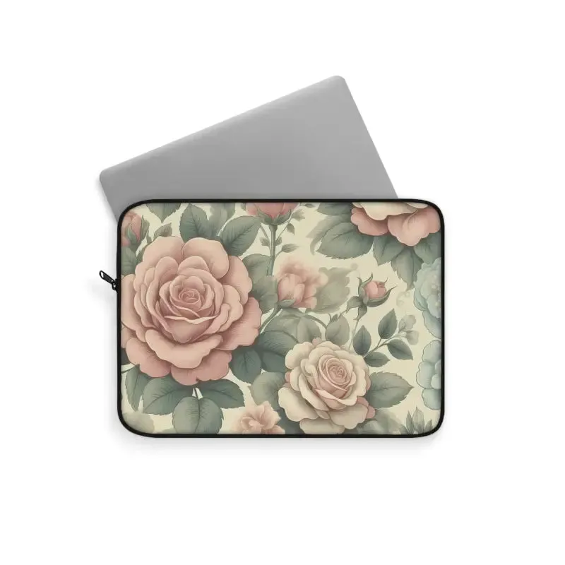 Pastel Roses Laptop Sleeve for Trendy Fashion