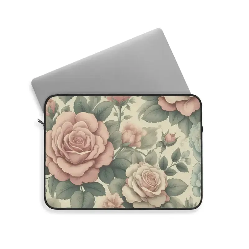 Pastel Roses Laptop Sleeve for Trendy Fashion