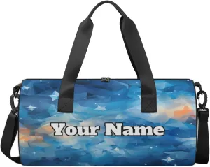 Personalized Art Painting Sport Gym Bag, Custom Name Duffel Bags for Men, Waterproof Custom Sport Duffel Bag, Gymnastics Dance, Design Modern