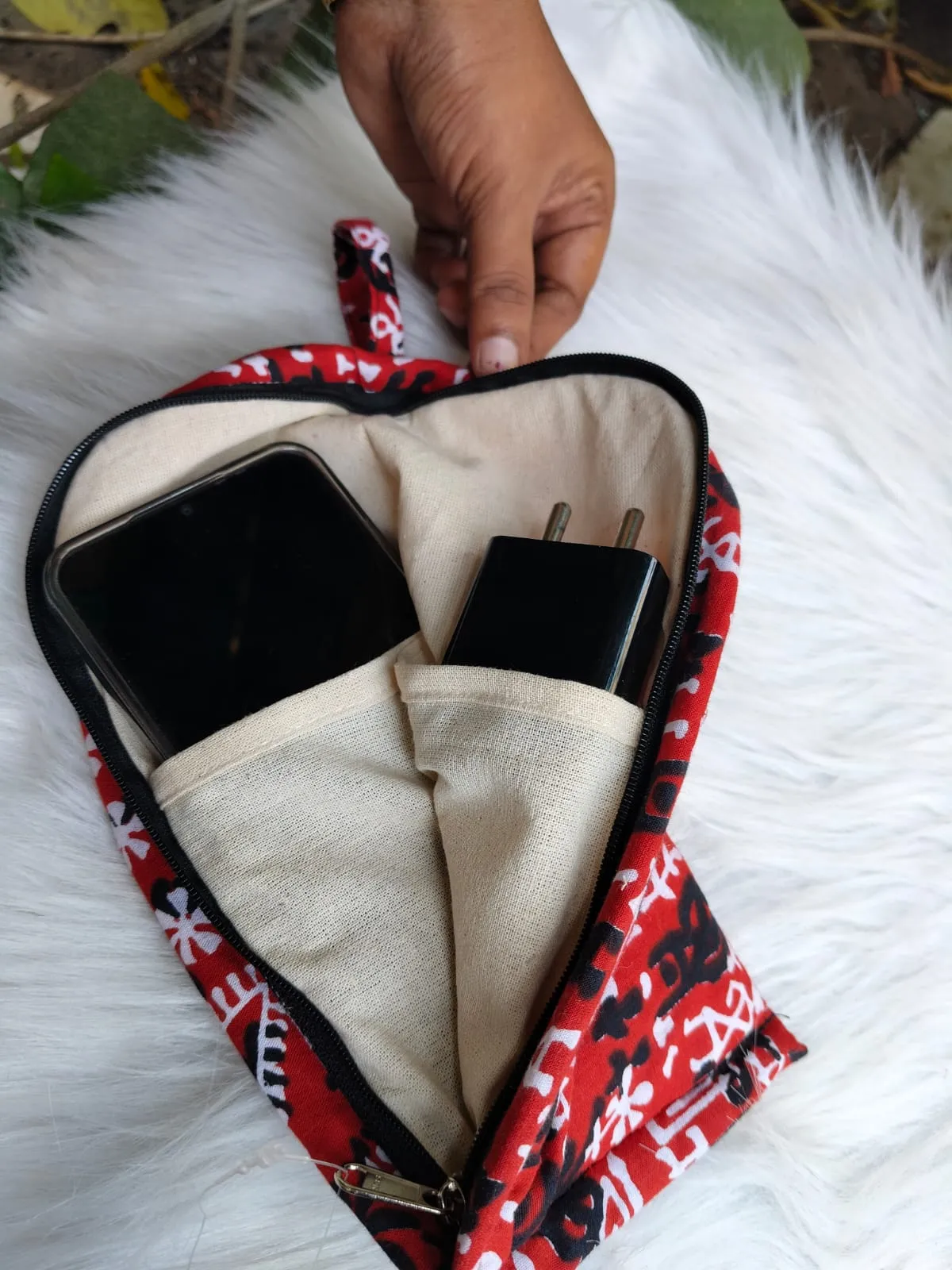 Phone Holder Green Florals
