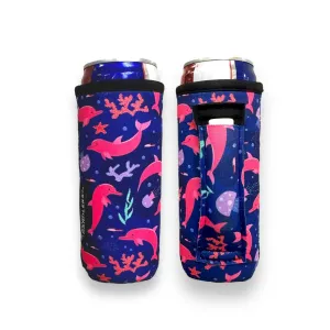 Pink Dolphins 12oz Slim Can Handler™