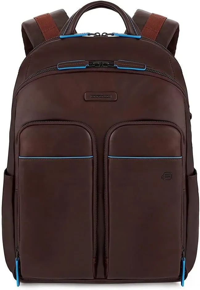 Piquadro Blue Square Revamp 16 Backpack 14 Inches 39 cm Mahogany, Mogano, Einheitsgröße