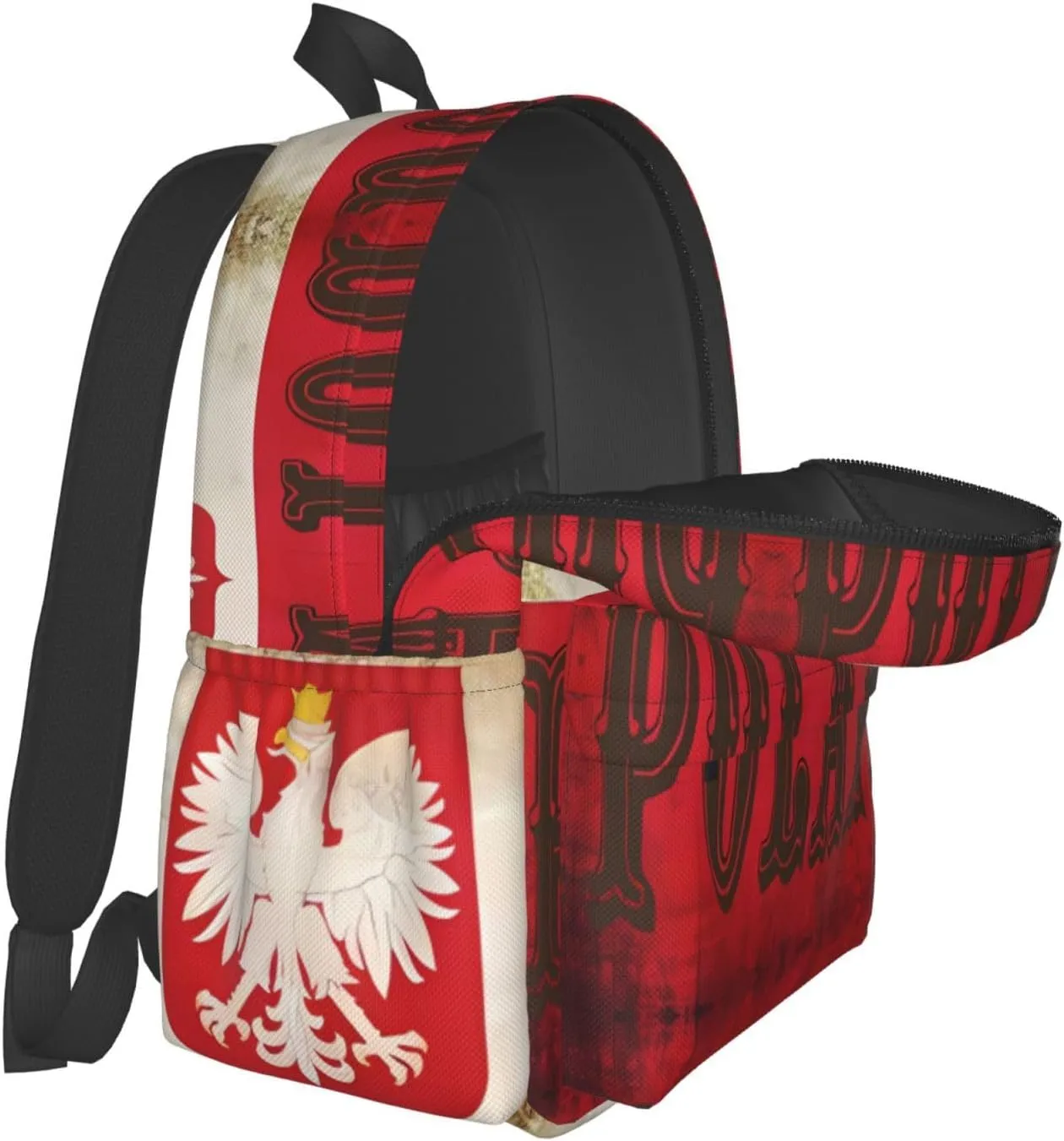 Polish Flag Poland Polska Eagle Laptop Backpack Work Travel Backpacks Business Rucksack Casual Outdoor Daypack with Adjustable Strap Bags for Sports Office Gym Hiking