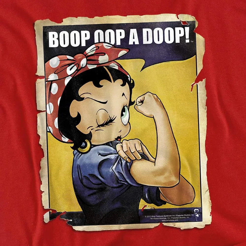 Popfunk Classic Betty Boop Rosie The Riveter Boop OOP a Doop! T Shirt