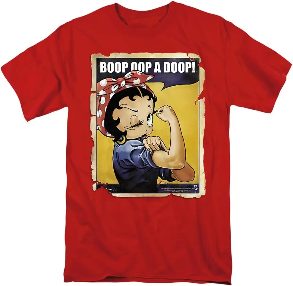 Popfunk Classic Betty Boop Rosie The Riveter Boop OOP a Doop! T Shirt