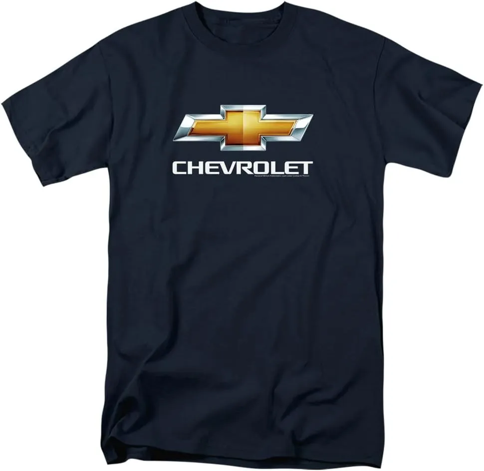 Popfunk Classic Chevrolet Chevy Bowtie Stacked Unisex Adult T Shirt