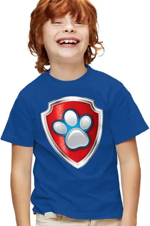 Popfunk Classic Paw Patrol Badges Kids T-Shirt for Youth Toddler Boys and Girls Collection