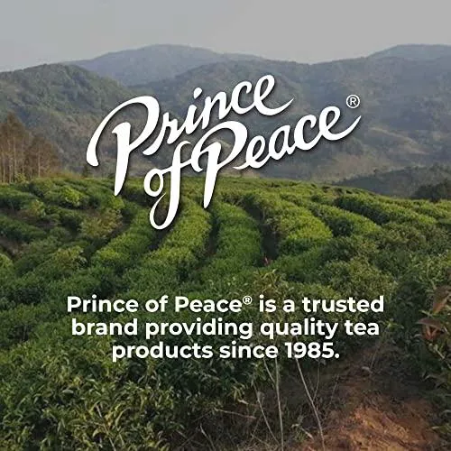 Prince of Peace Organic Black Tea, 100 Tea Bags 100% Organic Black Tea Unsweetened Black Tea Lower Caffeine Alternative to Coffee Herbal Health Benefits