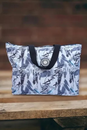 Printed Big Shoulder Hand Bag for Women ( Grey )