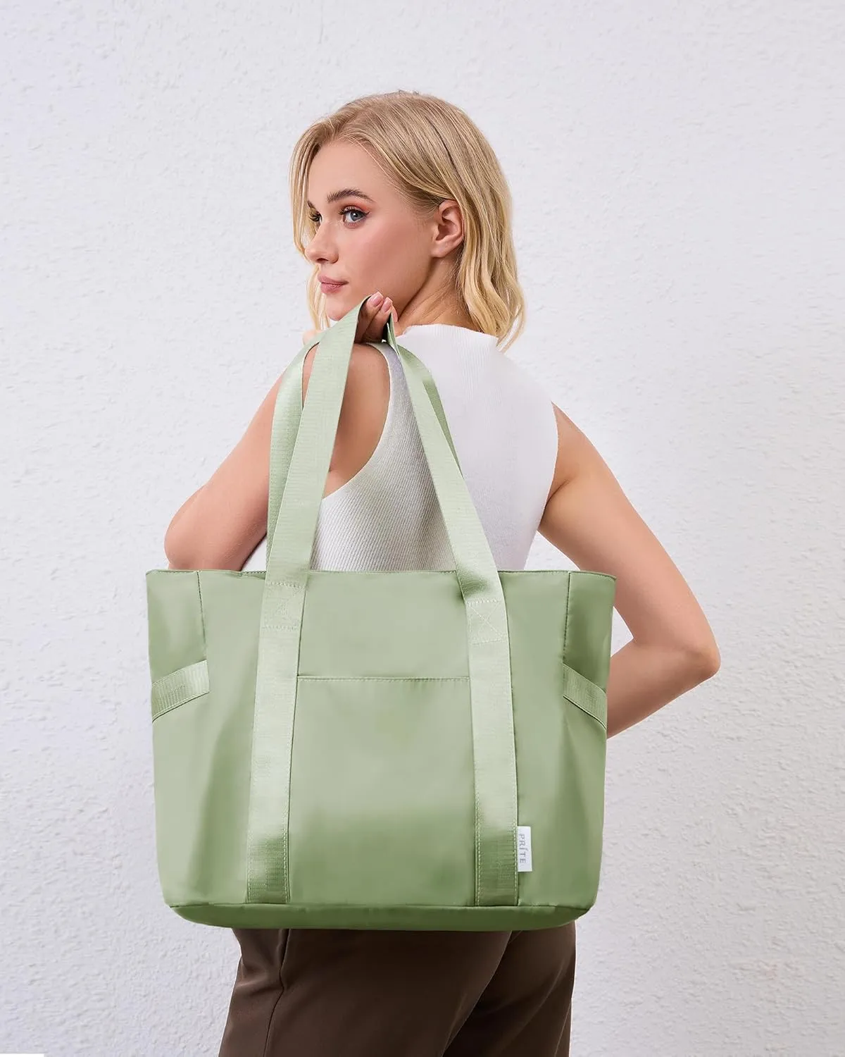 Prite Tote Bag for Women Weekender Bag with Laptop Compartment for Work Nurse Travel Gym