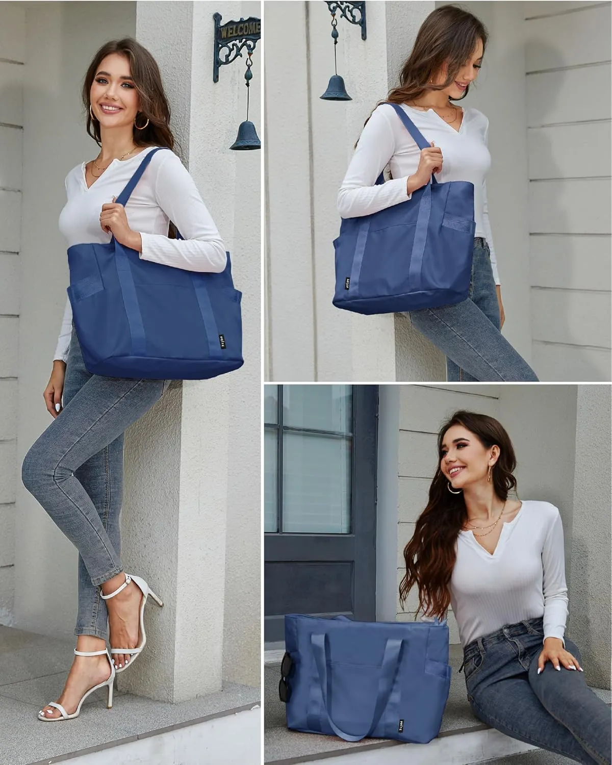 Prite Tote Bag for Women Weekender Bag with Laptop Compartment for Work Nurse Travel Gym