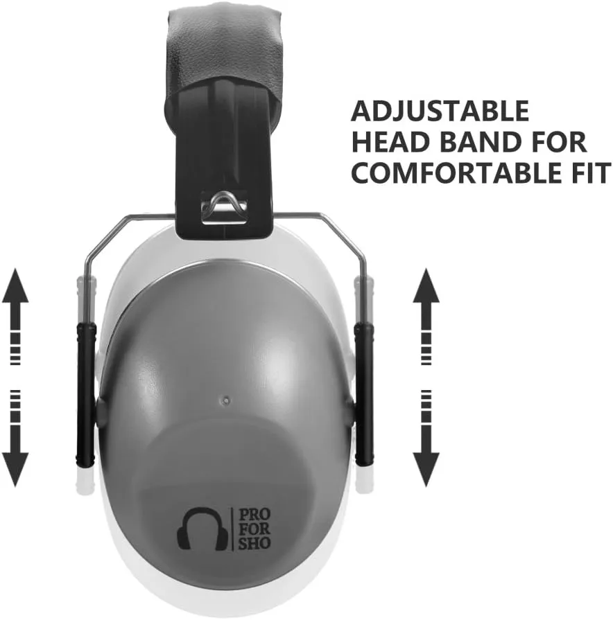 Pro For Sho 34dB NRR Hearing Protection Ear Muffs - Highest NRR in Compact Design, Ear Protection for Shooting, Mowing, Work