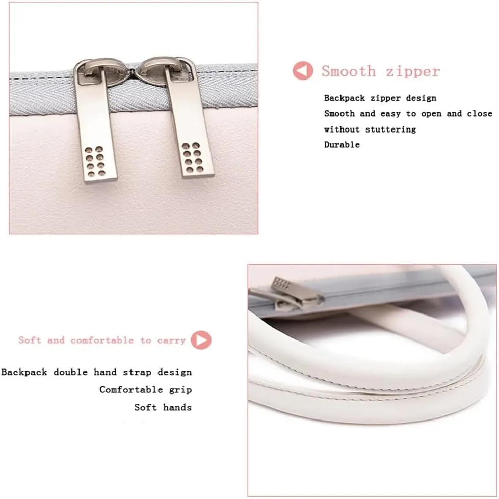 PU Leather Laptop Case For 13.3 14 15 15.6 Inch Portable Laptop Briefcase(M)