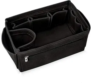 Purse Organizer Insert Make Up Organizer Insert Bag For Handbag, Felt Bag With Zipper, Travel Inner Purse, Fit Cosmetic Bags(Color-B1,30x16x16cm)