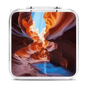 QMNBTES Antelope Canyon Switch Game Case Switch Game Holder Cartridge Case Storage 12 Games & 2 Micro Sd Card Slots, Travel Carry Cases, Portable Games Card Storage, Hard Shell, Buckle Closure