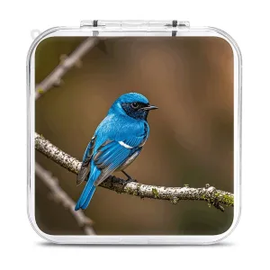 QMNBTES Blue Bird Switch Game Case Switch Game Holder Cartridge Case Storage 12 Games & 2 Micro Sd Card Slots, Travel Carry Cases, Portable Games Card Storage, Hard Shell, Buckle Closure