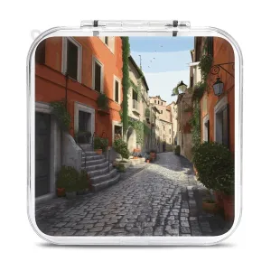 QMNBTES Street of Italy Switch Game Case Switch Game Holder Cartridge Case Storage 12 Games & 2 Micro Sd Card Slots, Travel Carry Cases, Portable Games Card Storage, Hard Shell, Buckle Closure