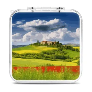 QMNBTES Tuscany Spring Switch Game Case Switch Game Holder Cartridge Case Storage 12 Games & 2 Micro Sd Card Slots, Travel Carry Cases, Portable Games Card Storage, Hard Shell, Buckle Closure