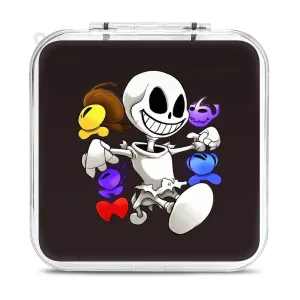 QMNBTES Undertail Switch Game Case Switch Game Holder Cartridge Case Storage 12 Games & 2 Micro Sd Card Slots, Travel Carry Cases, Portable Games Card Storage, Hard Shell, Buckle Closure