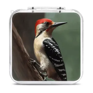 QMNBTES Woodpecker Switch Game Case Switch Game Holder Cartridge Case Storage 12 Games & 2 Micro Sd Card Slots, Travel Carry Cases, Portable Games Card Storage, Hard Shell, Buckle Closure