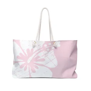 "The Classic Hibiscus" Beach Bag - Distressed Pink