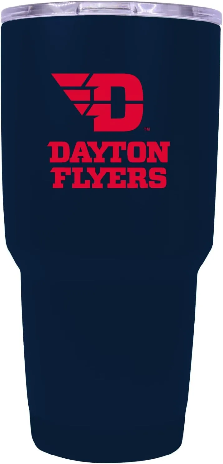 R and R Imports 24 oz oz Black Insulated Stainless Steel Tumbler (Navy) Officially Licensed Collegiate Product