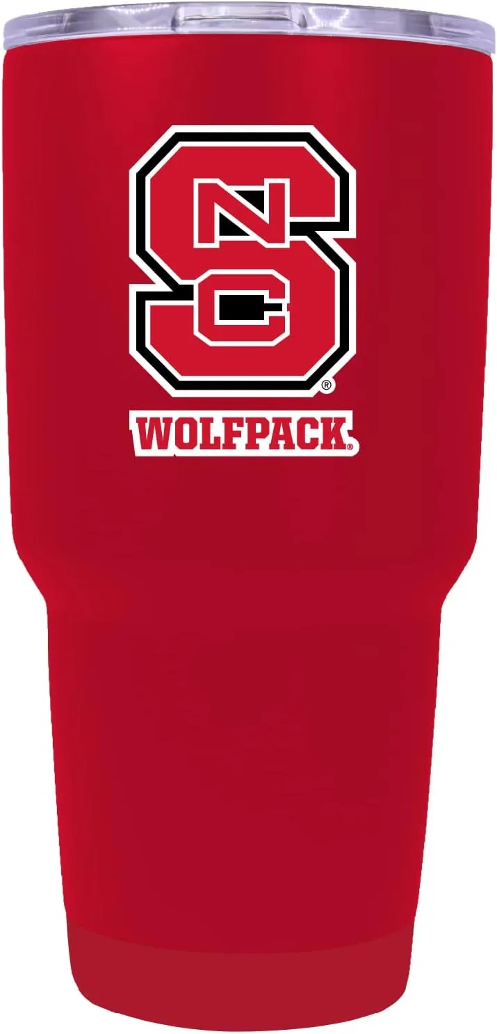 R and R Imports NC State Wolfpack 24 oz Insulated Stainless Steel Tumbler Red Officially Licensed Collegiate Product