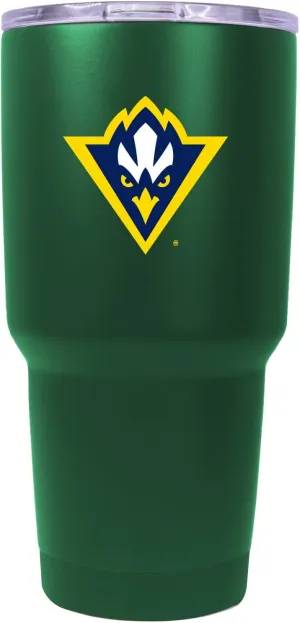 R and R Imports North Carolina Wilmington Seahawks 24 oz Insulated Stainless Steel Tumbler Green Officially Licensed Collegiate Product