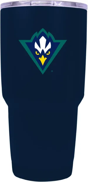 R and R Imports North Carolina Wilmington Seahawks 24 oz Insulated Stainless Steel Tumbler Navy Officially Licensed Collegiate Product