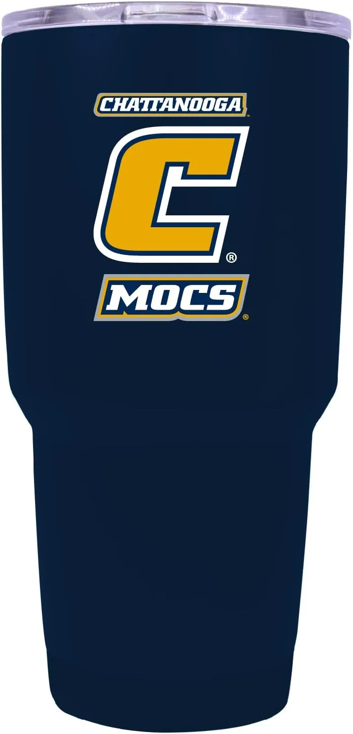 R and R Imports University of Tennessee at Chattanooga 24 oz Insulated Stainless Steel Tumbler Navy Officially Licensed Collegiate Product