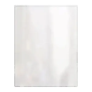 RABCO Menu Cover: Single Pocket 2 View, for 8 ½” x 11" Insert (24-Pack) Made in USA, Non-Toxic* high Quality, Polished Crystal Clear, All 10-mil Vinyl, Strong RF Heat-Sealed Seams, Easy to Clean