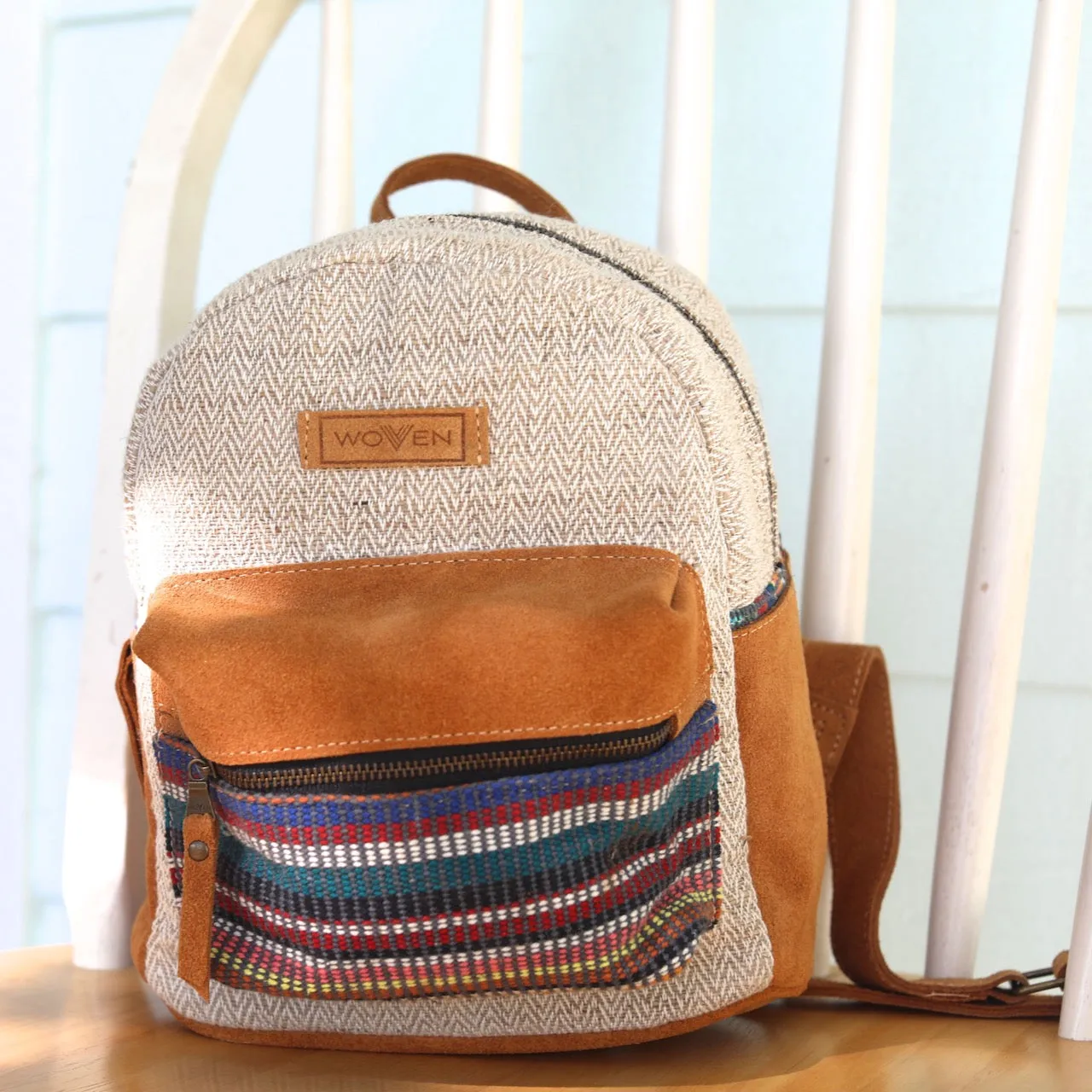 Recycled Fabric Mini Backpack