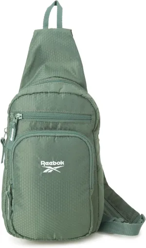Reebok Unisex Crossbody Bag - Compact Sling Crossbody Bags for Women and Men with Convertible Strap for Gym and Travel, Size One Size, Cosmos Green