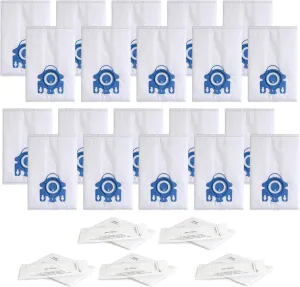 Replacement GN Vacuum Cleaner Bags Compatible with Miele S2, S5, S8, Classic C1, Complete C2 and Complete C3 Series Canister Vacuum Cleaner (20 Pack Dust Bags   5 Set Filters)