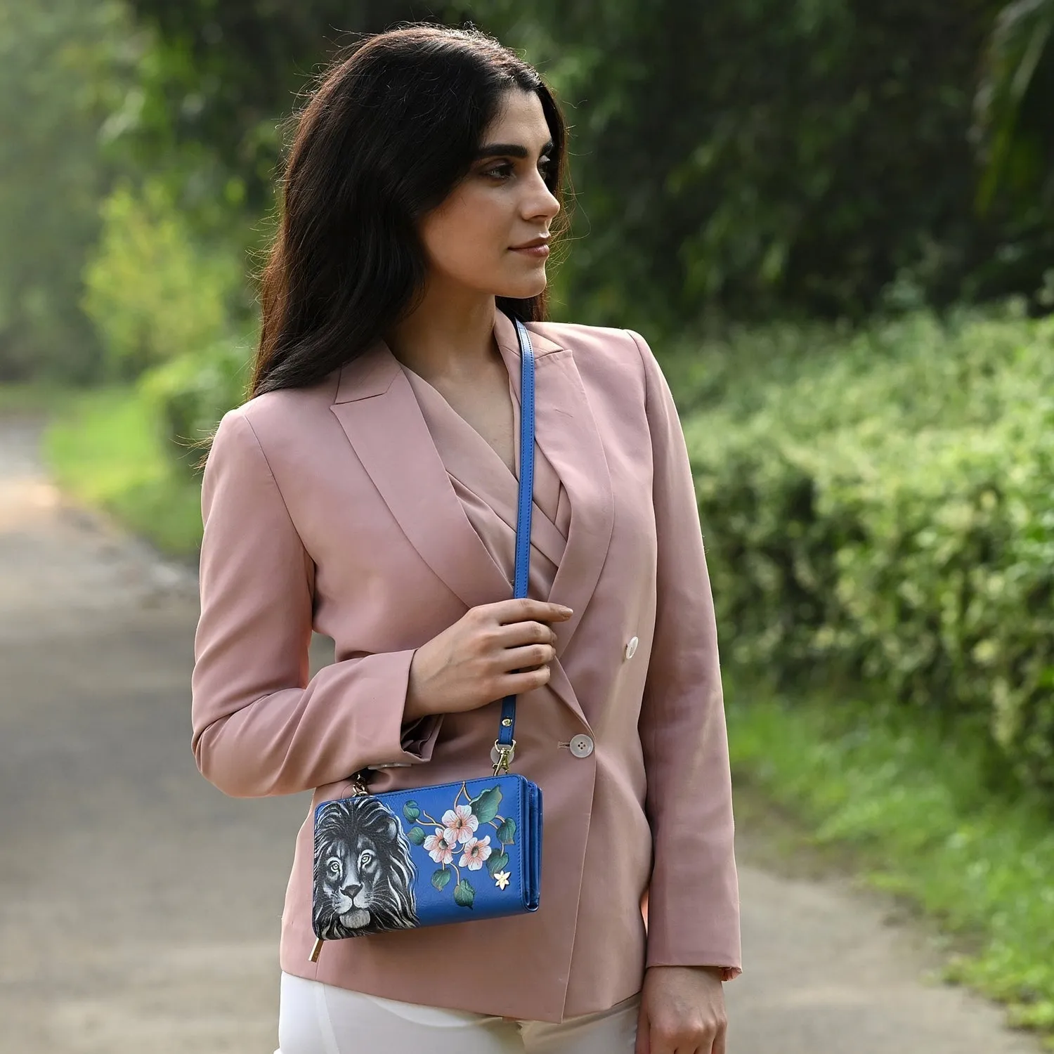 RFID Blocking Organizer Wallet Crossbody - 1149