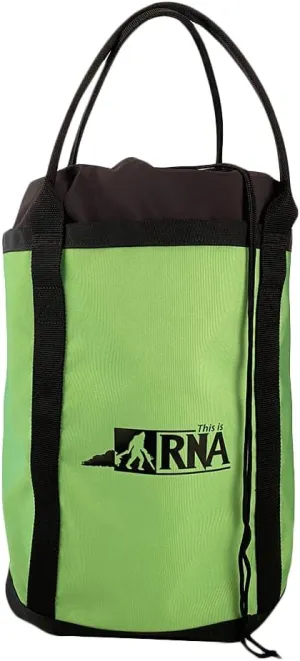 RNA Plain Jane II Rope Bag - Outdoor Equipment & Arborist Gear, Bucket-Style Pack/Bag, Green With Black Drawstrings