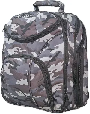 Rockville DJ Laptop/Gear Travel Camo Backpack Bag Headphone Compartment Dividers