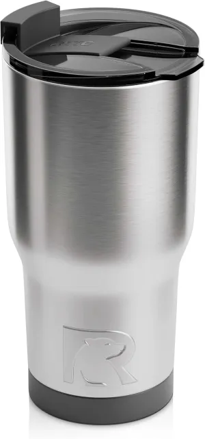 RTIC 20 oz Insulated Tumbler Stainless Steel Coffee Travel Mug with Lid, Spill Proof, Hot Beverage and Cold, Portable Thermal Cup for Car, Camping
